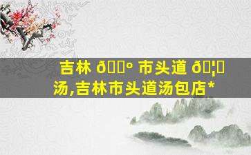 吉林 🌺 市头道 🦄 汤,吉林市头道汤包店*